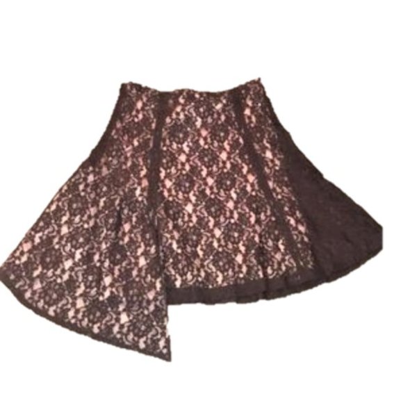 Anthropologie Dresses & Skirts - Anthropologie Odille Lace Asymmetrical Skirt